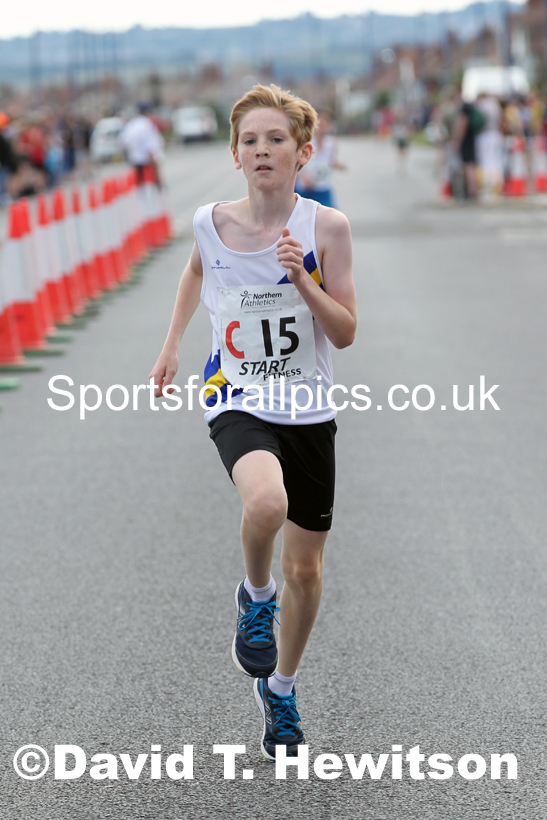 Boys under-13s 2021 Northern 6 and 4 Stage and Young Athletes Road Relays, Redcar. Photo: David T. Hewitson/Sports for All Pics